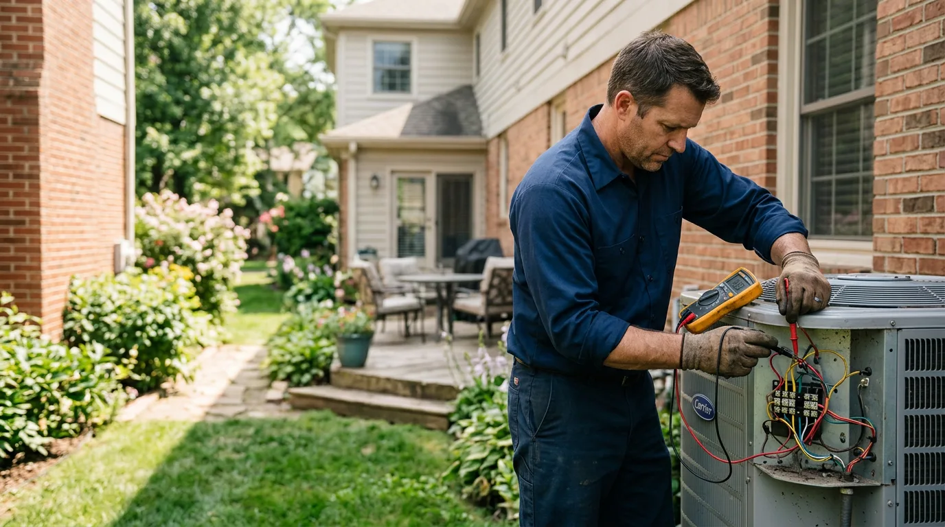 HVAC technician working near Garner, NC